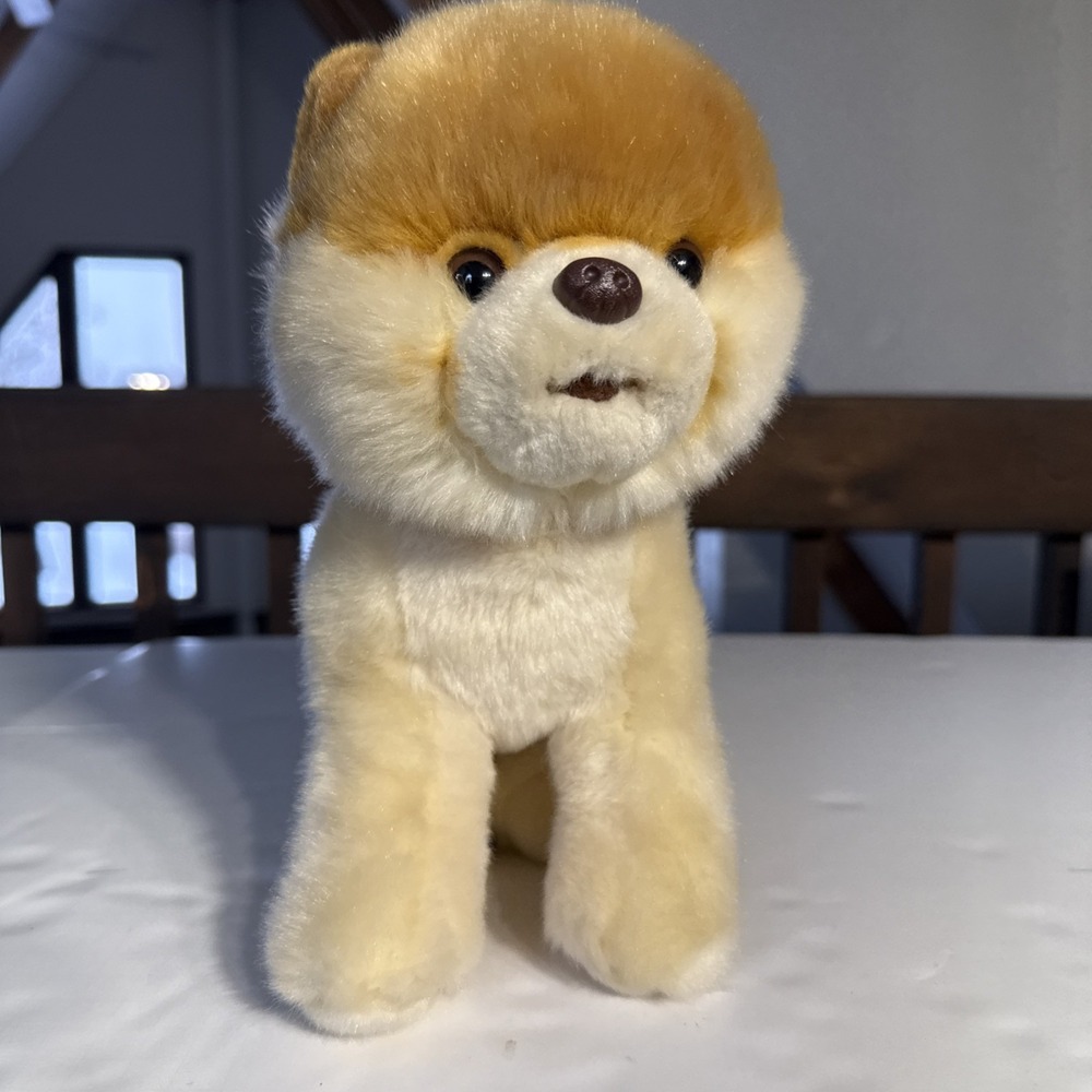 Gund Boo Worlds Cutest Dog Plush 12" Pomeranian Brown Tan Stuffed Animal